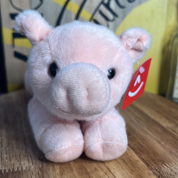 Mini Flopsie Percy Pink Piggy 8" Plush New Aurora Eco Friendly - Picture 3 of 17